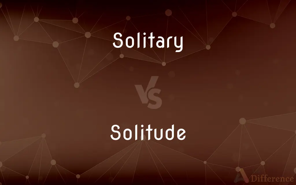 Solitary vs. Solitude — What's the Difference?