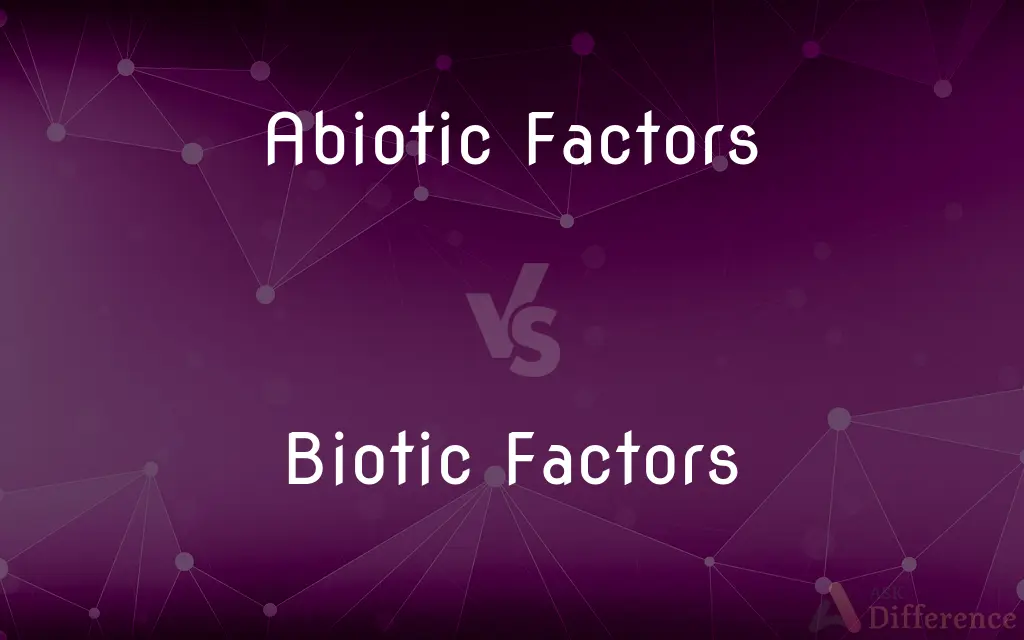 Abiotic Factors vs. Biotic Factors — What's the Difference?