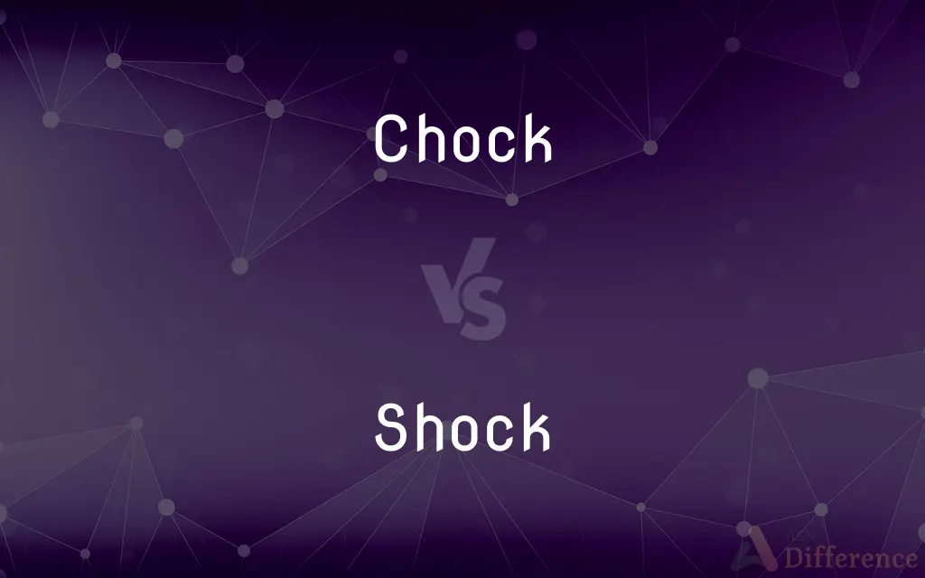 Chock vs. Shock — What's the Difference?