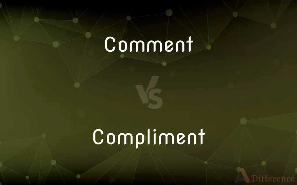 Comment vs. Compliment — What's the Difference?