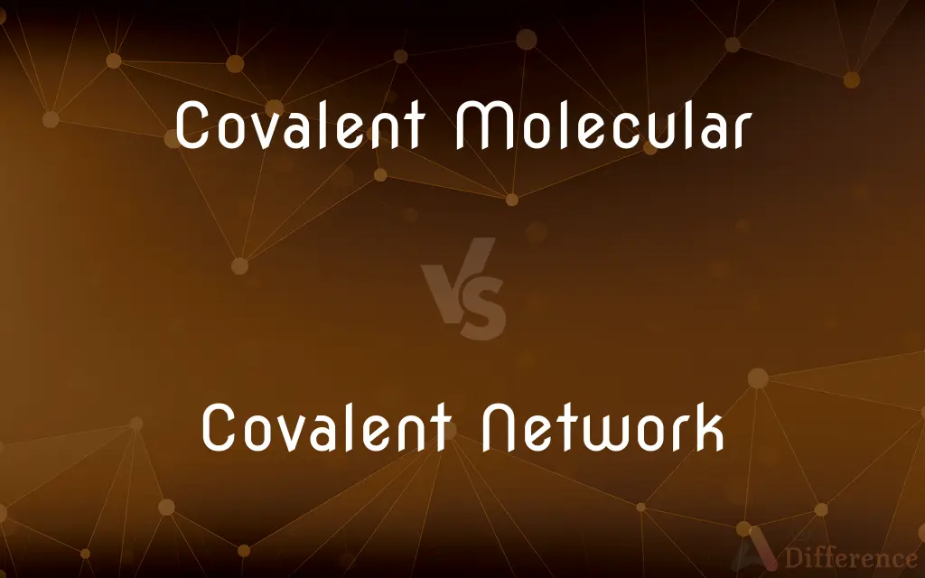 Covalent Molecular vs. Covalent Network — What's the Difference?