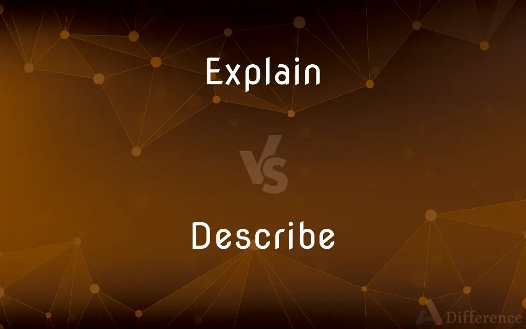 Explain vs. Describe — What's the Difference?