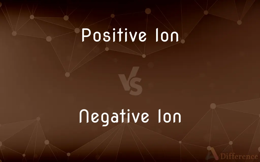 Positive Ion vs. Negative Ion — What's the Difference?