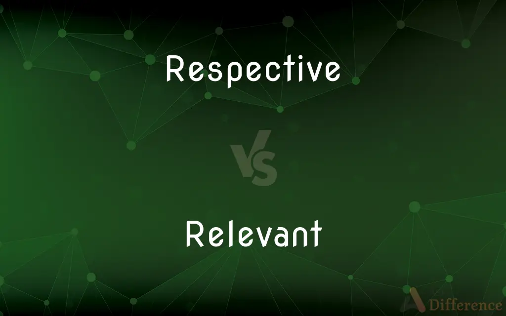 Respective vs. Relevant — What's the Difference?