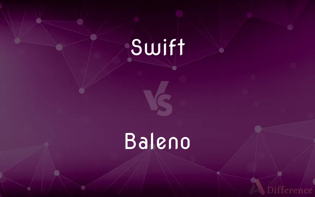 Swift vs. Baleno — What's the Difference?
