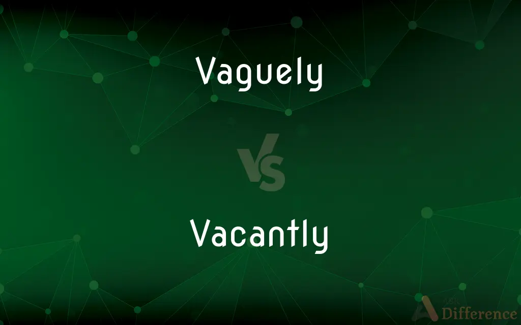 Vaguely vs. Vacantly — What's the Difference?