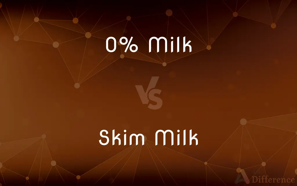 0% Milk vs. Skim Milk — What's the Difference?