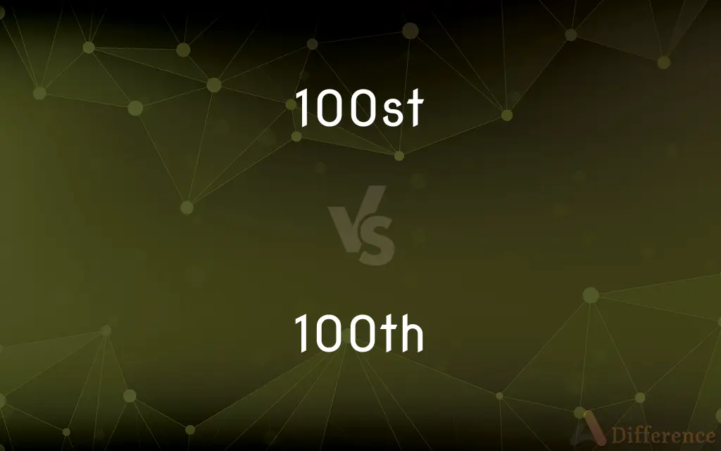 100st vs. 100th — Which is Correct Spelling?