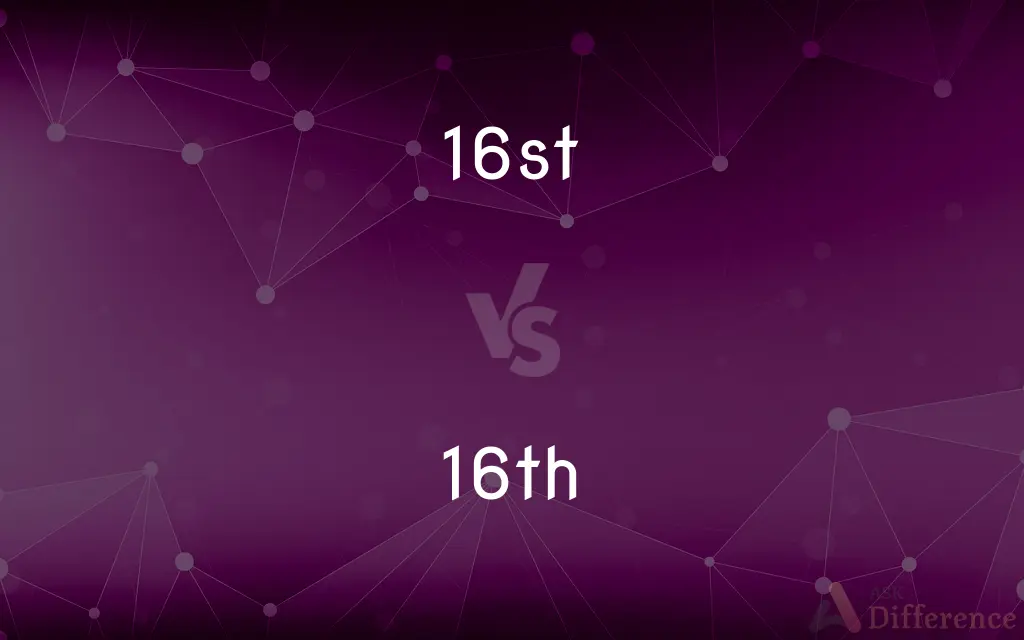 16st vs. 16th — Which is Correct Spelling?