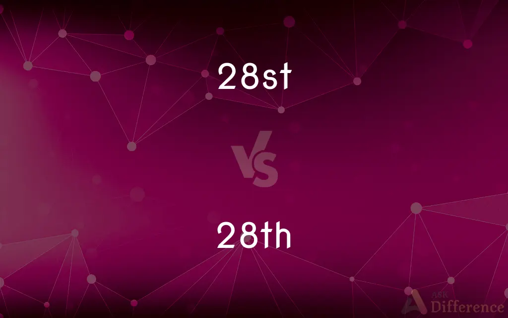 28st vs. 28th — Which is Correct Spelling?