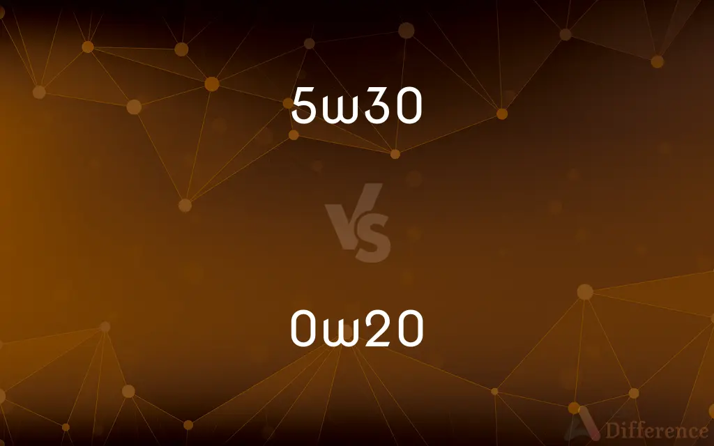 5w30 vs. 0w20 — What's the Difference?