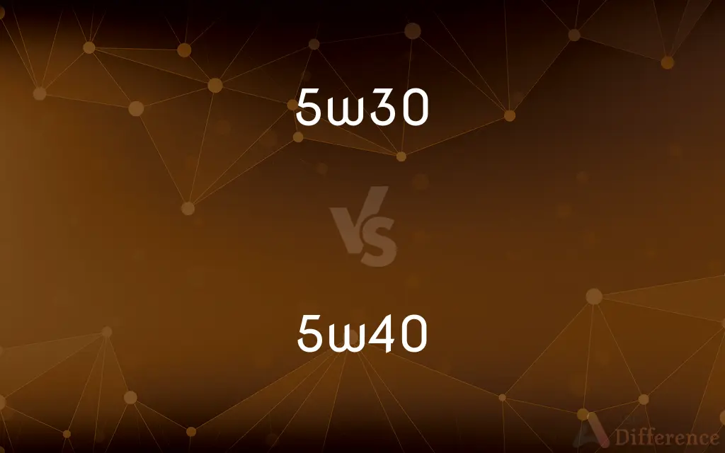 5w30 vs. 5w40 — What's the Difference?