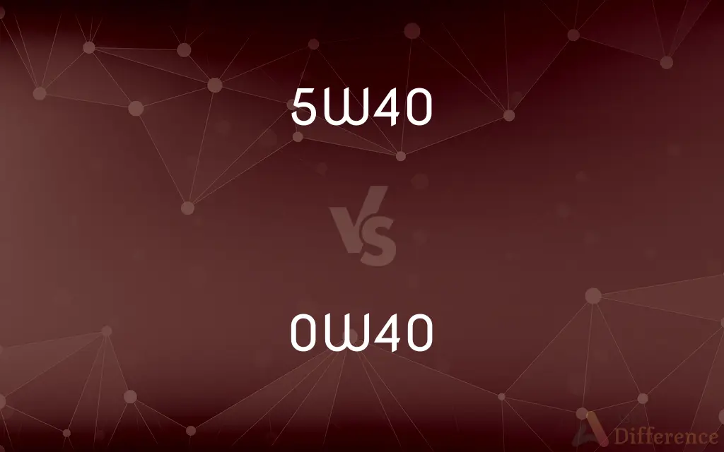 5W40 vs. 0W40 — What's the Difference?