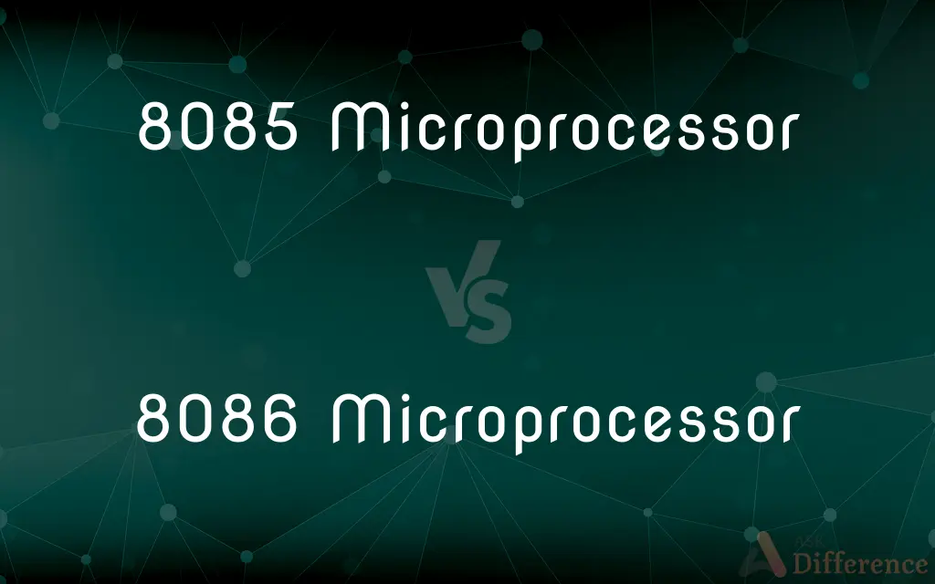 8085 Microprocessor vs. 8086 Microprocessor — What's the Difference?