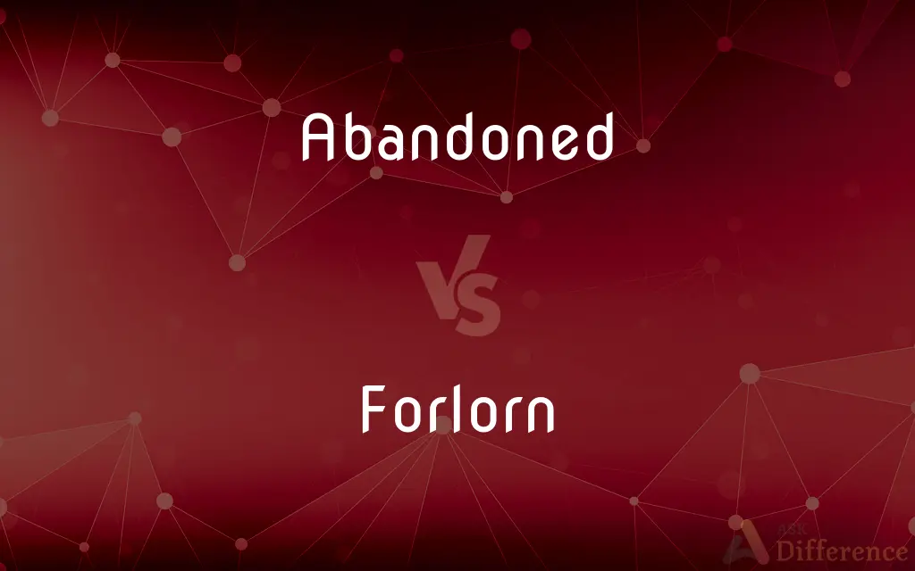 Abandoned vs. Forlorn — What's the Difference?