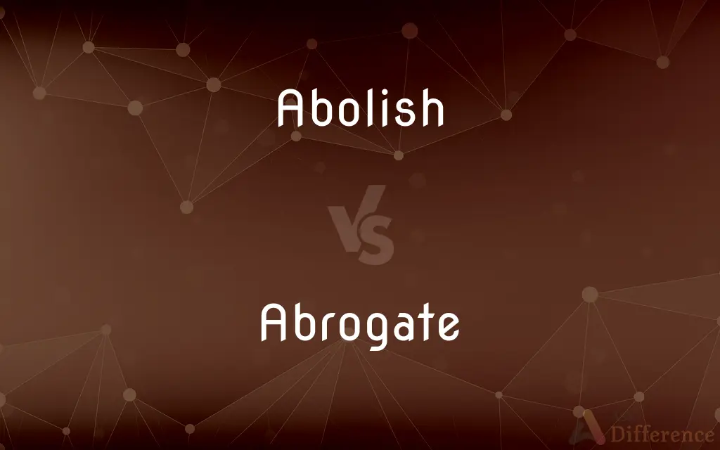 Abolish vs. Abrogate — What's the Difference?