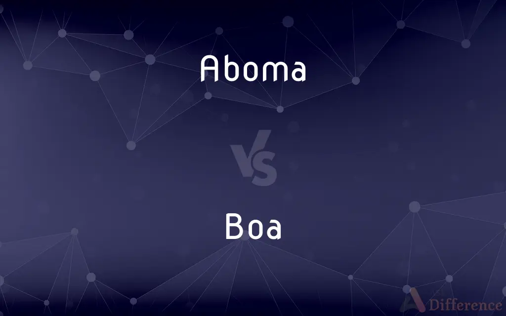 Aboma vs. Boa — What's the Difference?