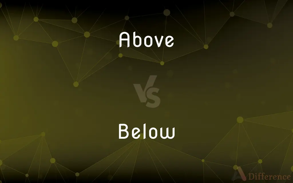 Above vs. Below — What's the Difference?