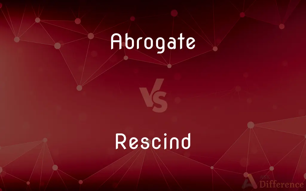 Abrogate vs. Rescind — What's the Difference?