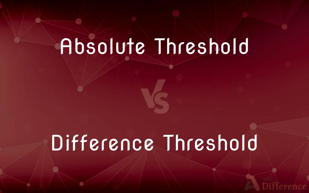 Absolute Threshold vs. Difference Threshold — What's the Difference?