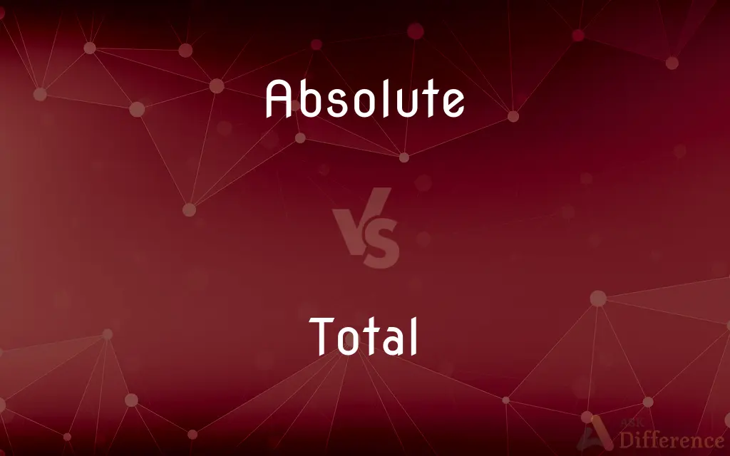 Absolute vs. Total — What's the Difference?