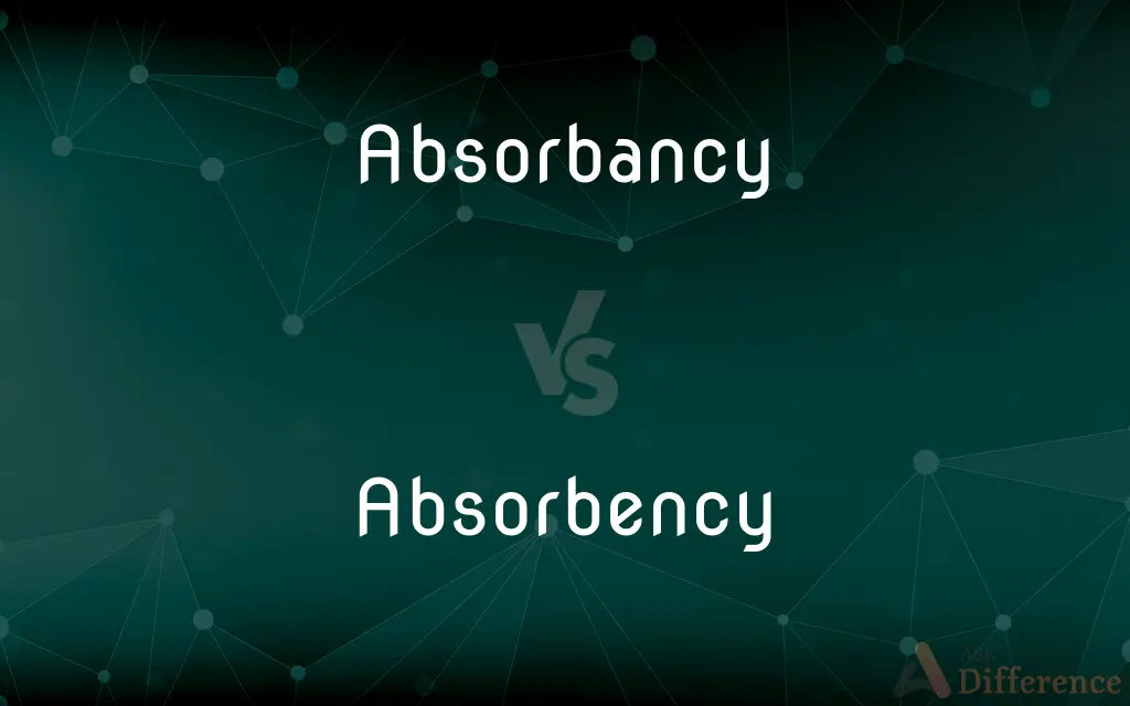 Absorbancy vs. Absorbency — Which is Correct Spelling?
