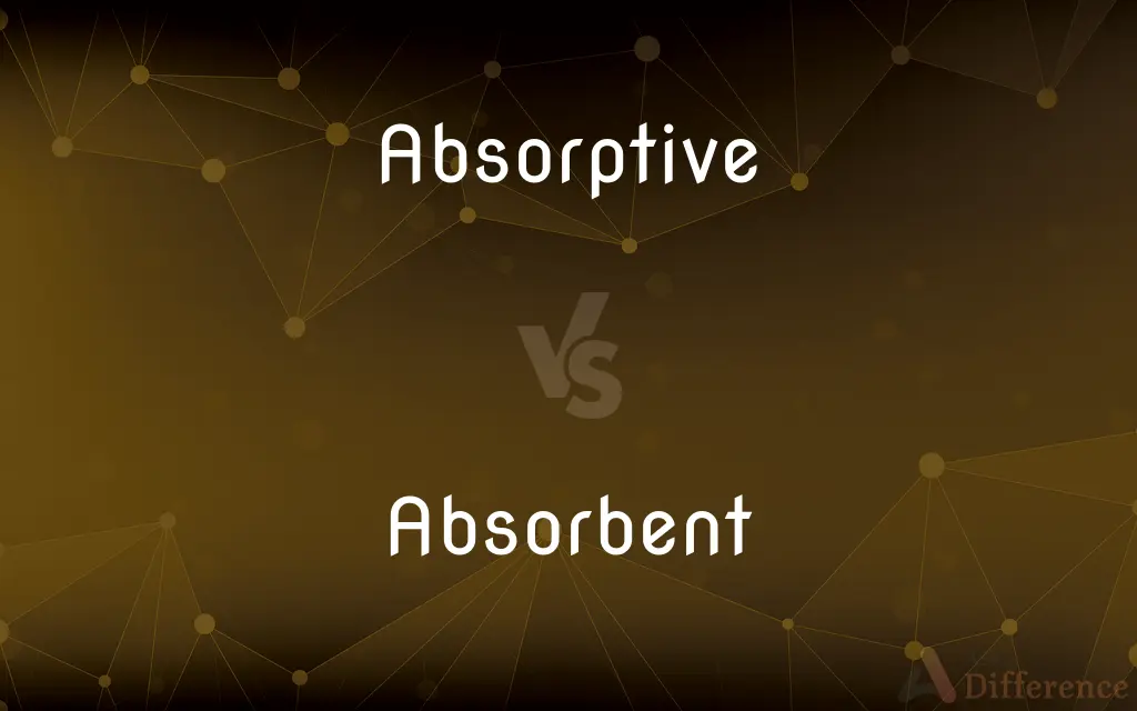 Absorptive vs. Absorbent — What's the Difference?