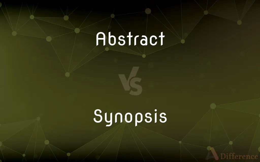 Abstract vs. Synopsis — What's the Difference?
