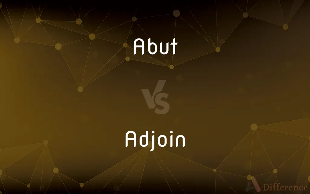 Abut vs. Adjoin — What's the Difference?