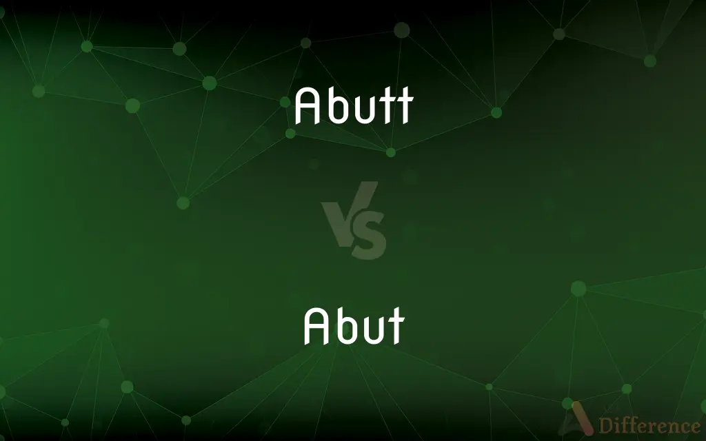 Abutt vs. Abut — Which is Correct Spelling?