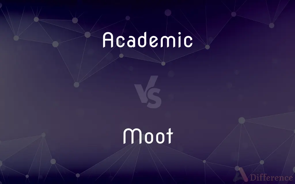Academic vs. Moot — What's the Difference?