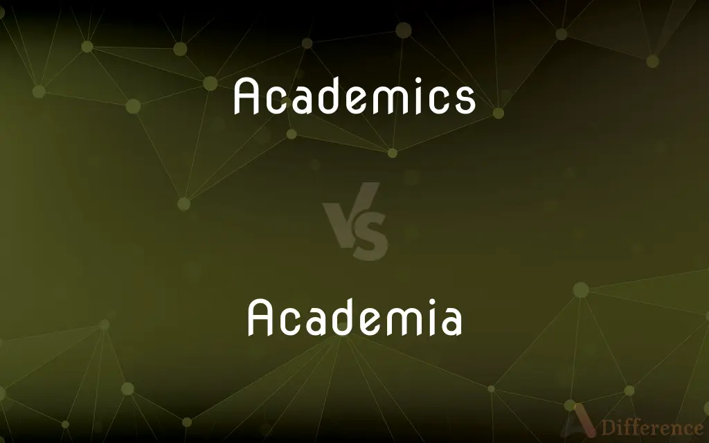 Academics vs. Academia — What's the Difference?