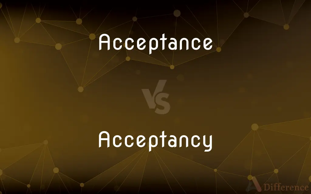 Acceptance vs. Acceptancy — What's the Difference?