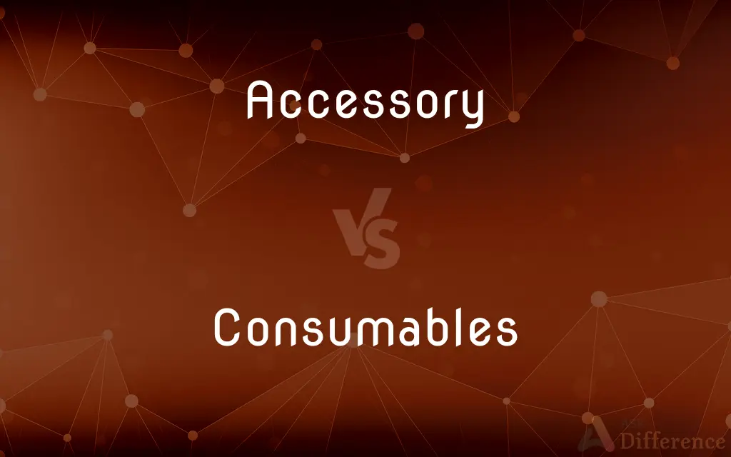 Accessory vs. Consumables — What's the Difference?