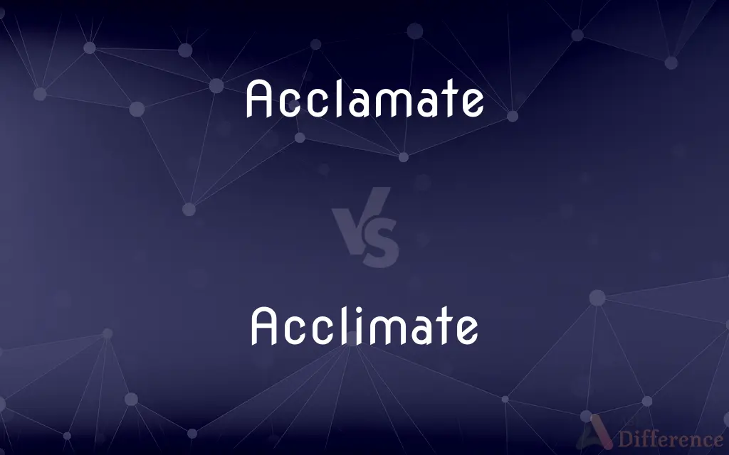 Acclamate vs. Acclimate — Which is Correct Spelling?
