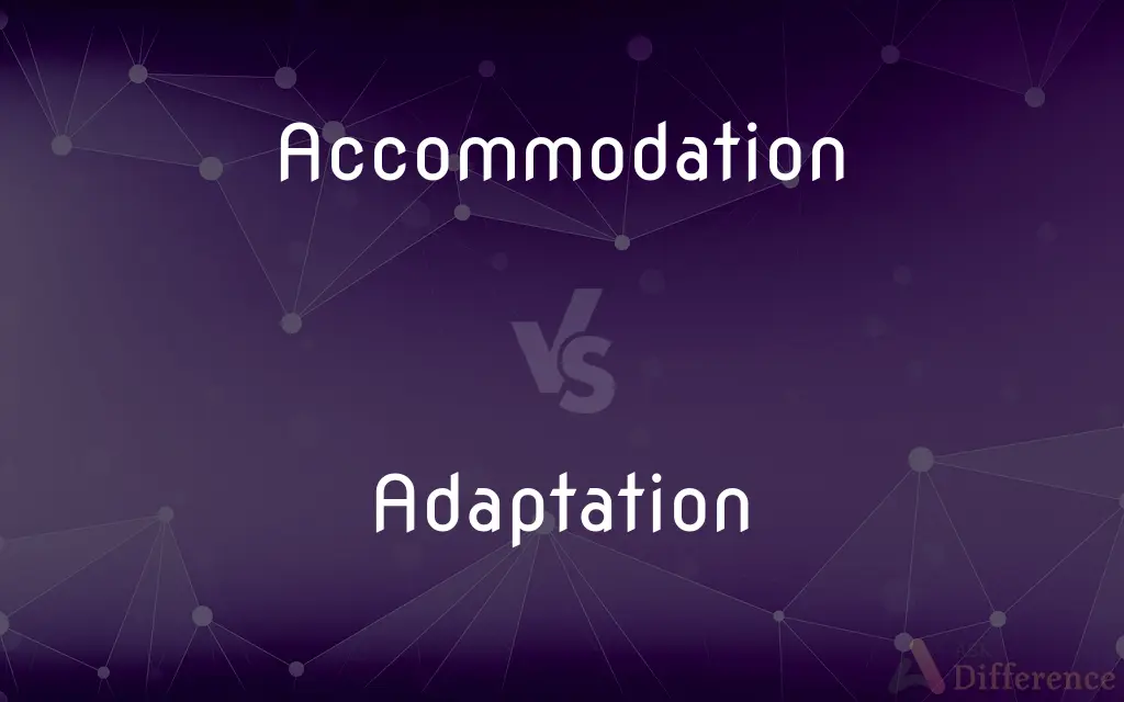 Accommodation vs. Adaptation — What's the Difference?