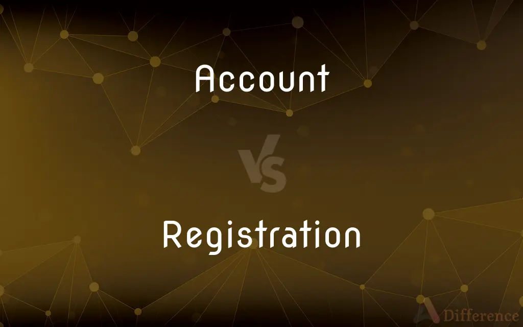 Account vs. Registration — What's the Difference?