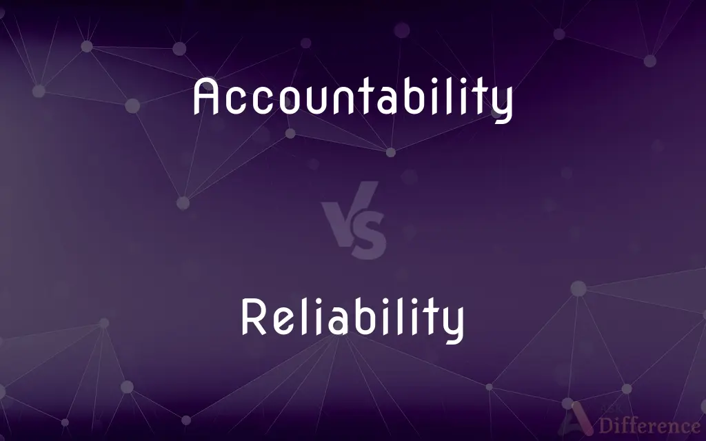 Accountability vs. Reliability — What's the Difference?