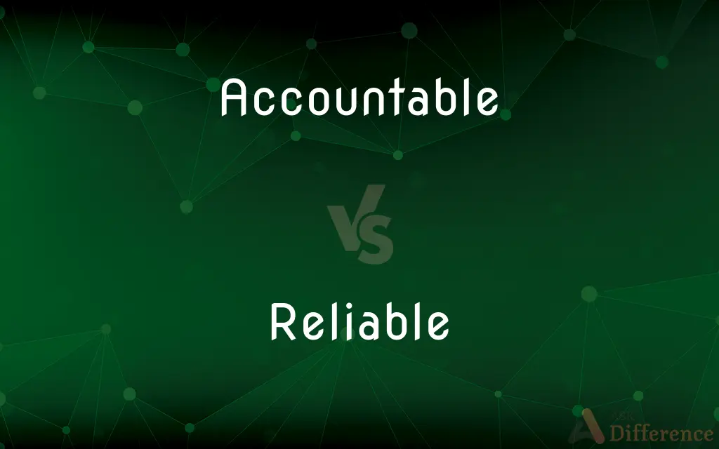 Accountable vs. Reliable — What's the Difference?