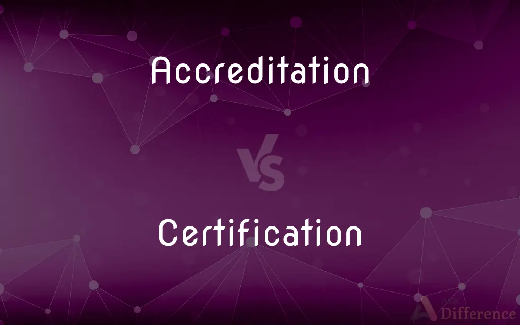 Accreditation vs. Certification — What's the Difference?