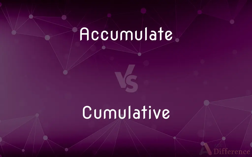 Accumulate vs. Cumulative — What's the Difference?