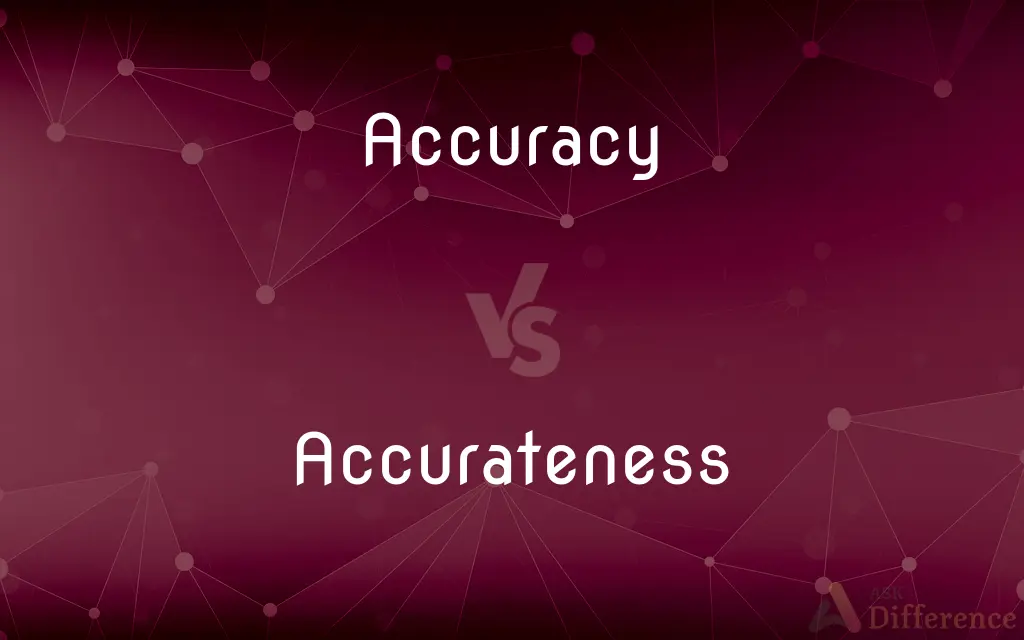 Accuracy vs. Accurateness — What's the Difference?