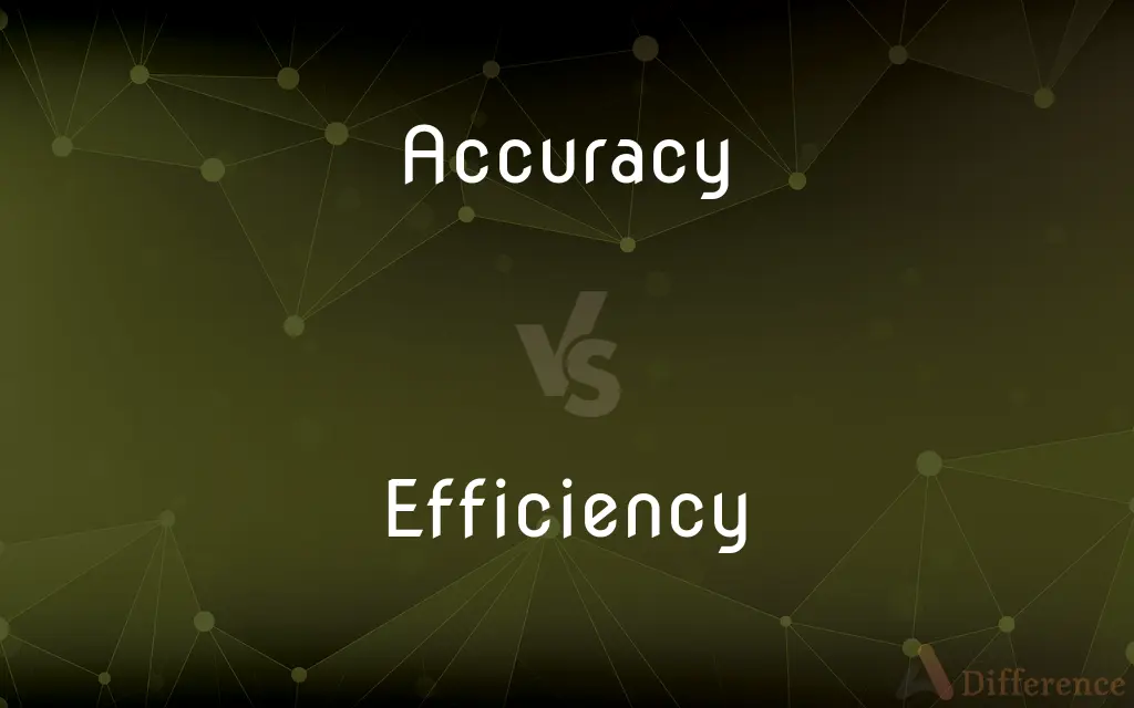 Accuracy vs. Efficiency — What's the Difference?