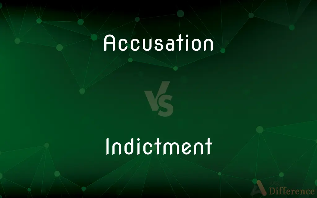 Accusation vs. Indictment — What's the Difference?