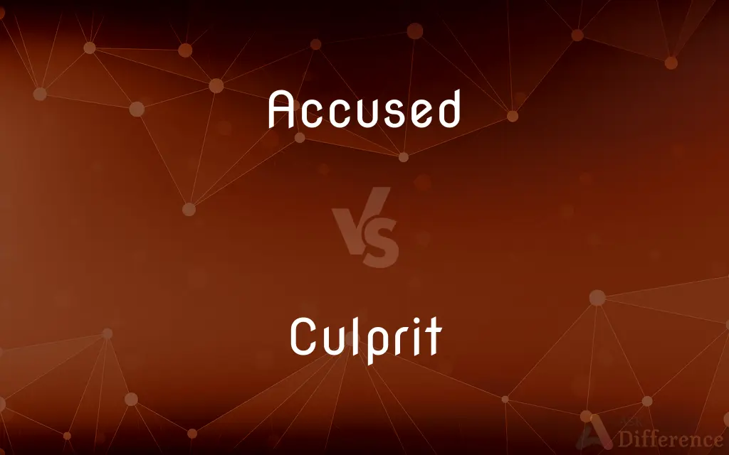 Accused vs. Culprit — What's the Difference?