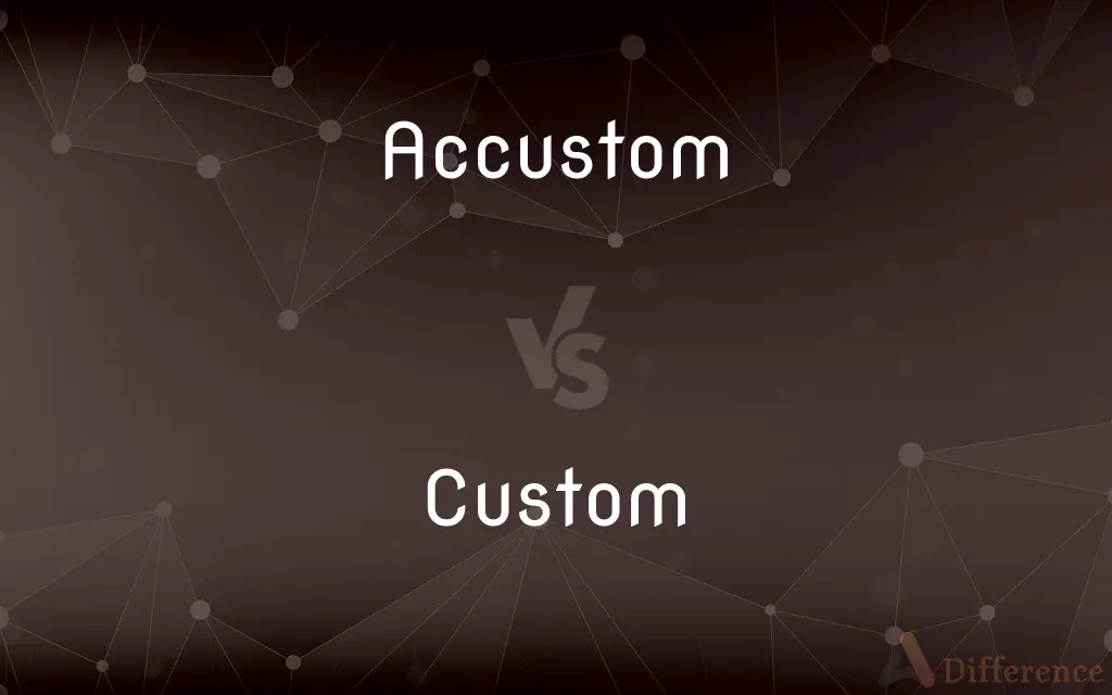 Accustom vs. Custom — What's the Difference?