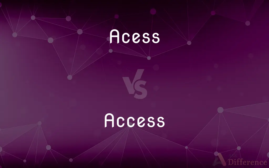 Acess vs. Access — Which is Correct Spelling?