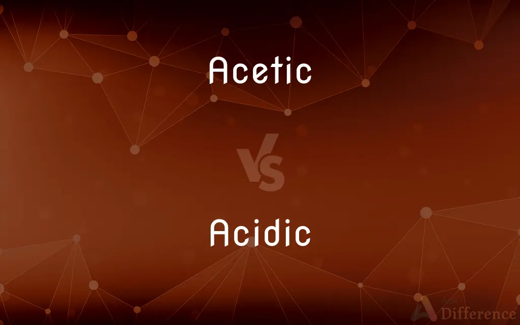 Acetic vs. Acidic — What's the Difference?