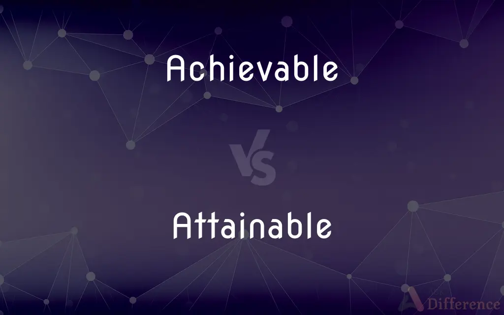 Achievable vs. Attainable — What's the Difference?