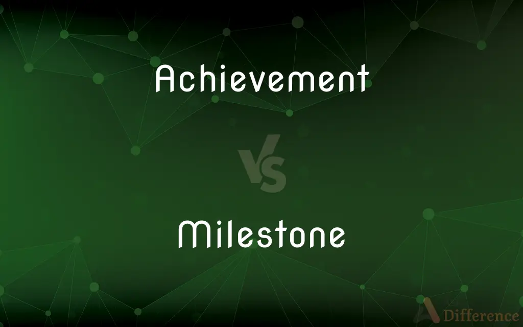 Achievement vs. Milestone — What's the Difference?